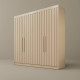 Guarda Roupa Potente Casal 4 Portas - Off White 