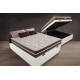 Cama Box Baú + Colchão Anjos Classic Superlastic Casal 138- Branca