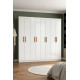 Guarda Roupa Rubi Casal 8 Portas 4 Gavetas - Branco 