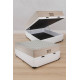 Base Baú Casal Courino - Branca + Colchão Ortobom Airtech Spring Pocket Casal 30x188x138