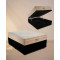 Base Baú Casal Courino - Preta+ Colchão Ortobom Airtech Spring Pocket Casal 30x188x138
