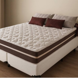 Cama Box Queen + Colchão De Molas - Anjos - Classic Superlastic 158 cm-Branca