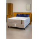 Colchão Casal Molejo Life c/ Molas ensacadas 138x188x33cm + Base Box Casal Life 138x188x25 - Bege