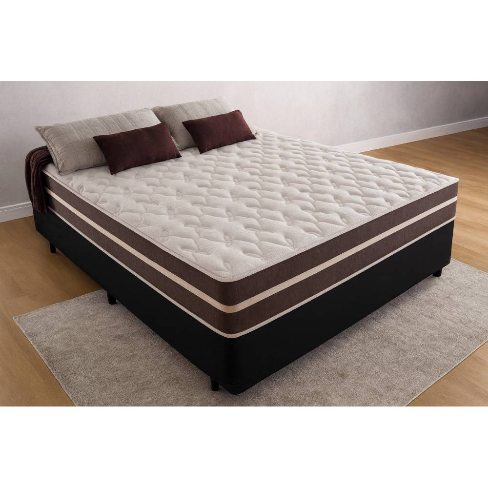 Cama Box Casal + Colchão De Molas – Anjos – Classic Superlastic 138cm- Preto Cama Box Casal + Colchão De Molas – Anjos – Classic Superlastic 138cm- Preto