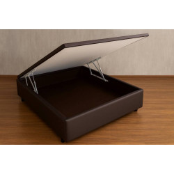 Base Baú Casal Courino -  Marrom