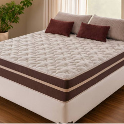 Cama Box Casal + Colchão De Molas – Anjos – Classic Superlastic 138cm- Branco