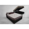Base Box Casal Bau Bipartido Courino Preto+ Colchão De Molas Casal – Anjos – Classic Superlastic 138cm- Marrom