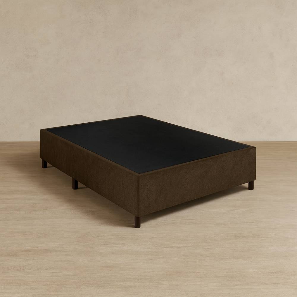 Base Cama Box Casal 138x188x40 - Marrom