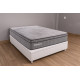 Colchão Ortobom Exclusive Sleep Casal Molas Ensacadas 138x188x32cm c/ Base Baú Carioca Casal Courino - Branco