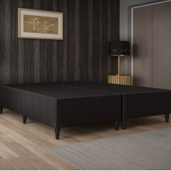 Box Bipartido Light Queen 158X198X24 – Ortobom - Preto Box Bipartido Light Queen 158X198X24 – Ortobom - Preto