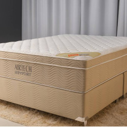 Base Cama Box Queen com Colchão Ortobom Airtech Spring Pocket Queen