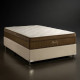 Base Cama Box Casal Courino - Bonaflex - Branco + Colchão Star Ortopédico 30x188x138 - Casal - Anjos - Marrom