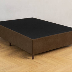 Base Cama Box Casal Somiê Polar 138x188x38 - Marrom