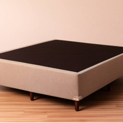 Base Box Casal Cristal 138x188x25 - Bege