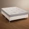 Colchão Casal Ortobom Physical Resistente Liso – (138x188x12cm) + Base Cama Box Casal Courino - Bonaflex - Branco