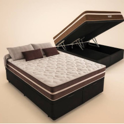 Cama Box Baú Queen + Colchão Anjos Classic Superlastic Queen- Preto Cama Box Baú Queen + Colchão Anjos Classic Superlastic Queen- Preto
