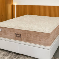 Base Box QUEEN Bau Bipartido - 158 - Branca + Colchão Queen Patroa dos Móveis 158×198x33 Molas Ensacadas Visco Gel – Anjos Base Box QUEEN Bau Bipartido - 158 - Branca + Colchão Queen Patroa dos Móveis 158×198x33 Molas Ensacadas Visco Gel – Anjos