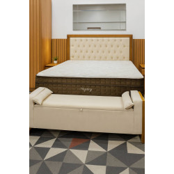 Kit - Base Cama Box Casal Courino - Branco + Colchão Star Ortopédico 30x188x138 - Casal - Anjos - Marrom + Cabeceira Cama Box Casal 1.40 Imperial - Bege + Recamier Baú Imperial Casal 130cm - Bege Kit - Base Cama Box Casal Courino - Branco + Colchão Star Ortopédico 30x188x138 - Casal - Anjos - Marrom + Cabeceira Cama Box Casal 1.40 Imperial - Bege + Recamier Baú Imperial Casal 130cm - Bege