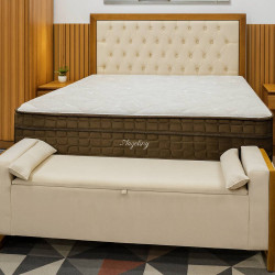 Kit - Base Cama Box Casal Courino - Branco + Colchão Star Ortopédico 30x188x138 - Casal - Anjos - Marrom + Cabeceira Cama Box Casal 1.40 Imperial - Bege + Recamier Baú Imperial Casal 130cm - Bege Kit - Base Cama Box Casal Courino - Branco + Colchão Star Ortopédico 30x188x138 - Casal - Anjos - Marrom + Cabeceira Cama Box Casal 1.40 Imperial - Bege + Recamier Baú Imperial Casal 130cm - Bege