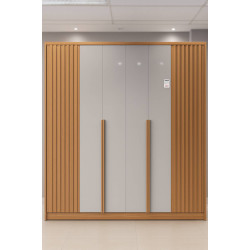 Guarda Roupa Casal Guarani c/ 6 Portas 4 Gavetas - Cinamomo/Off White Guarda Roupa Casal Guarani c/ 6 Portas 4 Gavetas - Cinamomo/Off White