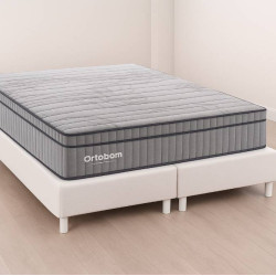 Colchão Ortobom Exclusive Sleep Queen Molas Ensacadas 1,58x1,98x0,32cm c/ Base Box Queen Bipartido 79x198 Courino - Branco Colchão Ortobom Exclusive Sleep Queen Molas Ensacadas 1,58x1,98x0,32cm c/ Base Box Queen Bipartido 79x198 Courino - Branco