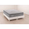 Colchão Ortobom Exclusive Sleep Queen Molas Ensacadas 1,58x1,98x0,32cm c/ Base Box Queen Bipartido 79x198 Courino - Branco