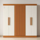 Guarda Roupa Cairo 6 Portas - Nature/Off White