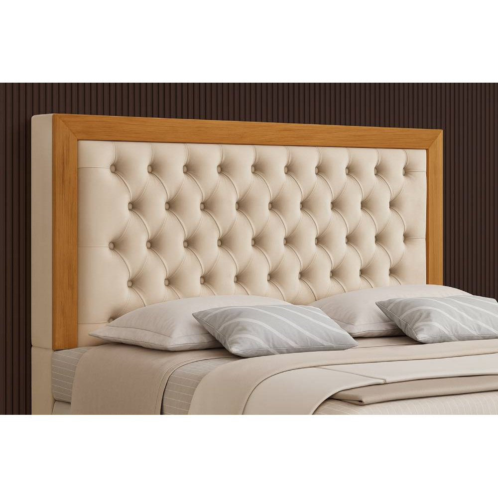 Cabeceira Cama Box Queen 1.60 Imperial - Bege