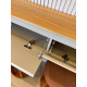 Painel Ripado Modular 1.8 + Nicho Curvo 1.4 + Prateleira Curva 1.4 - Tauari/Gris Fosco