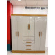 Guarda Roupa Casal Arizona c/ 6 Portas 4 Gavetas - Cinamomo/Off White