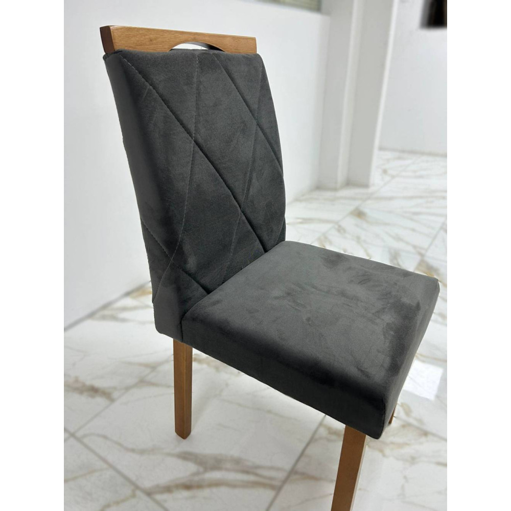 Cadeira Arezzo - Veludo Grafite