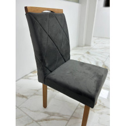 Cadeira Arezzo - Veludo Grafite