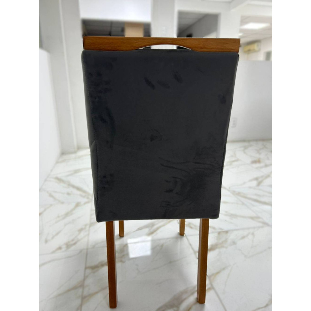 Cadeira Arezzo - Veludo Grafite