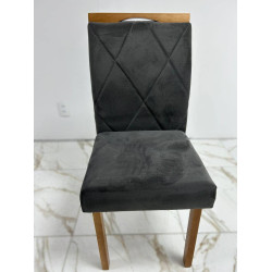 Cadeira Arezzo - Veludo Grafite