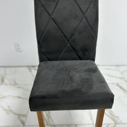 Cadeira Arezzo - Veludo Grafite