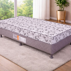 Cama Box Solteiro Gardênia 88x188x40cm 