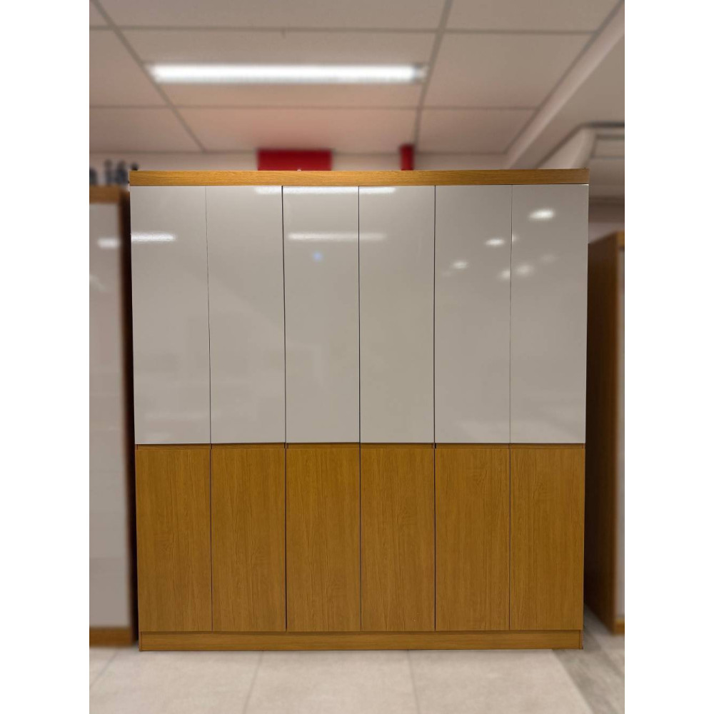 Guarda Roupa Casal San Andres c/ 6 Portas 4 Gavetas - Naturale/Off White