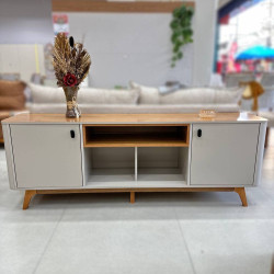 Rack Oslo para TVs até 70'' - Off White/Cinamomo