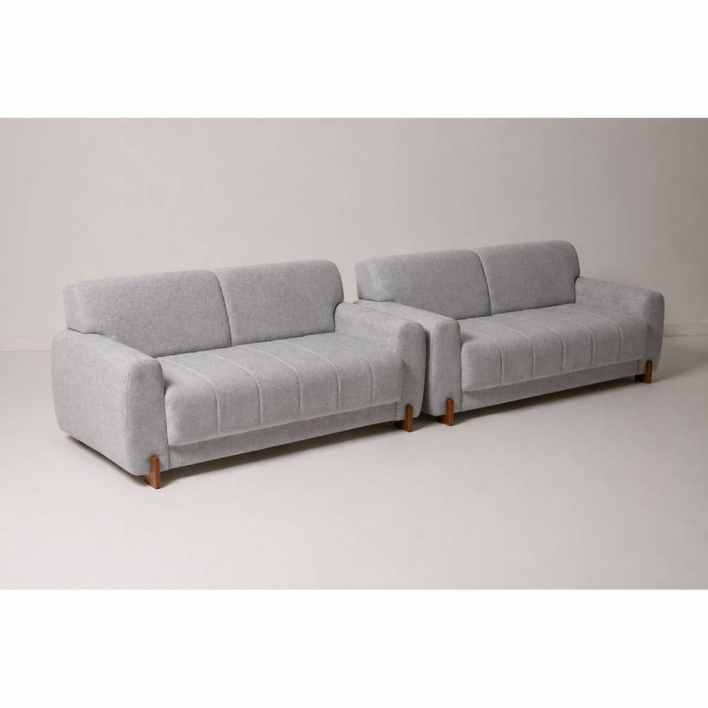 Conjunto Sofá 340 2 e 3 Lugares - Linho Brotas