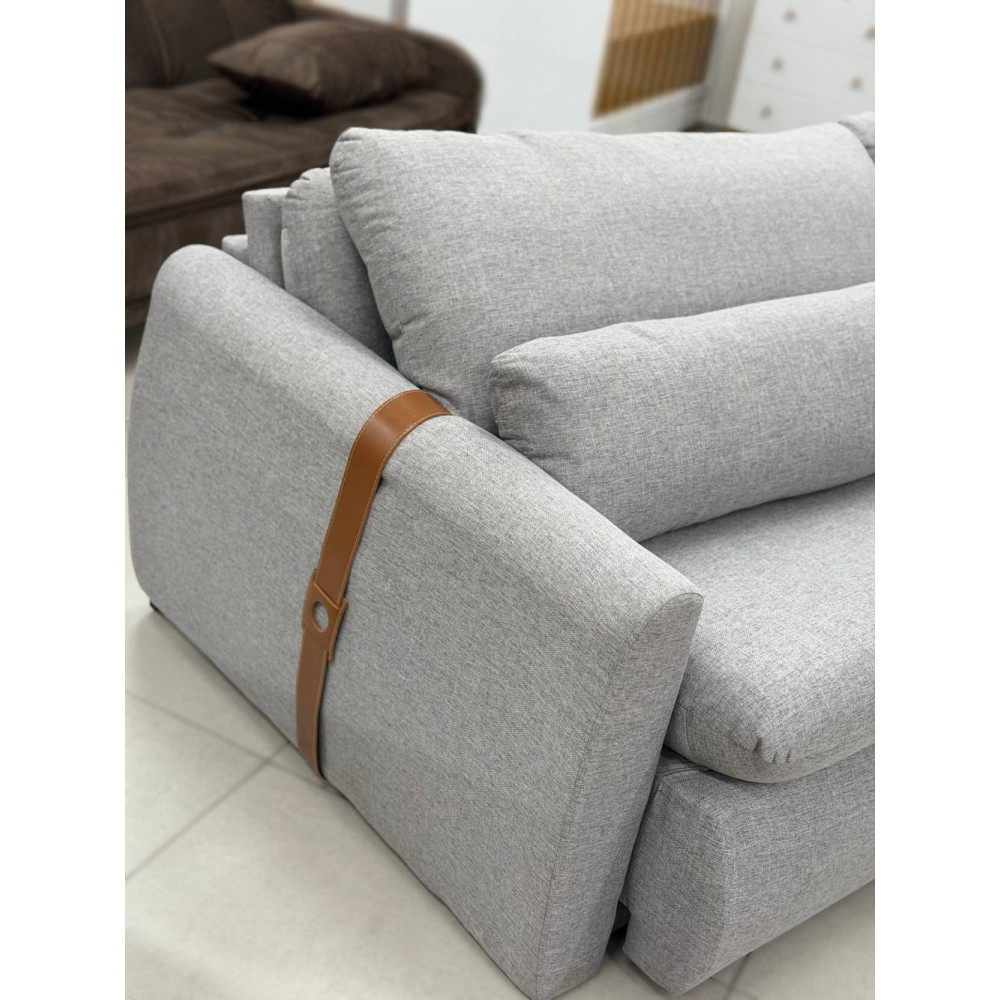 Sofá Cama Retrátil Amaranto 2,30 - Linho Cinza