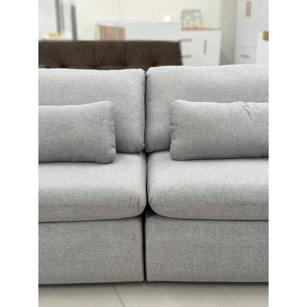 Sofá Cama Retrátil Amaranto 2,30 - Linho Cinza