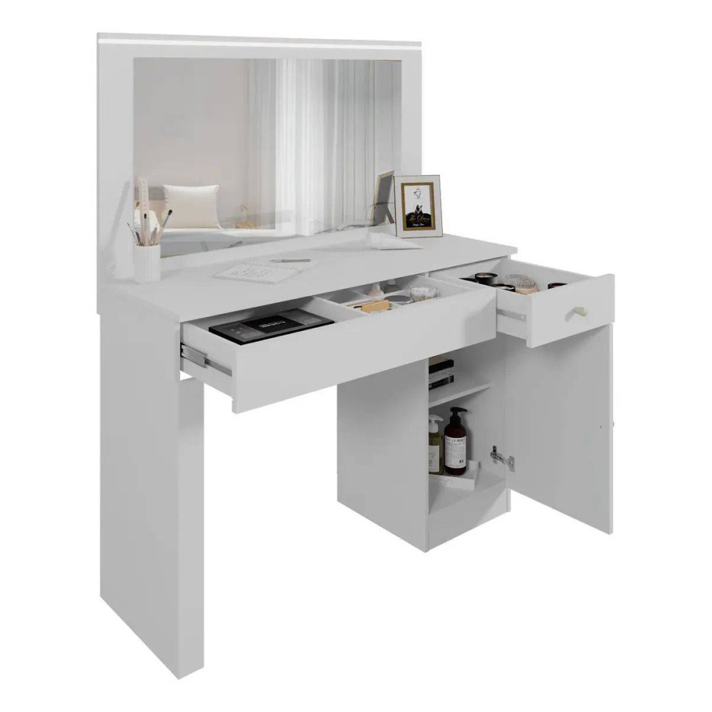 Penteadeira Camarim Nina c/ Led - Branco