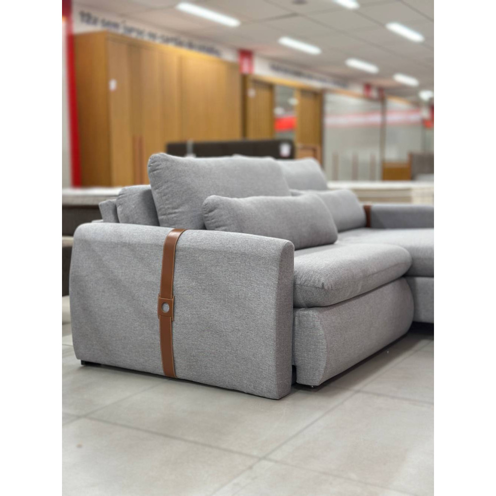Sofá Cama Retrátil Amaranto 2,30 - Linho Cinza
