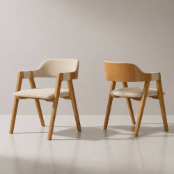 Cadeira Costa Rica - Linho Bege