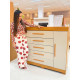 Cômoda Rayane 5 Gavetas com 1 Porta - Cinamomo/Off White