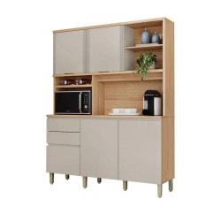Kit Cozinha Compacta Austin 1.65 - Jequitiba/Gris Fosco