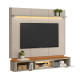 Painel Ferrara para Tvs até 70″ – Canela / Off White Fosco