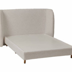 Cabeceira Painel Casal Zoe c/ Base Box Casal Zoe 138x188x33 - Linho Milano