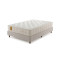 Base Box Casal Zoe 138x188x33 - Linho Milano + Colchão Oslo Casal com Molas Ensacadas 35x188x138cm