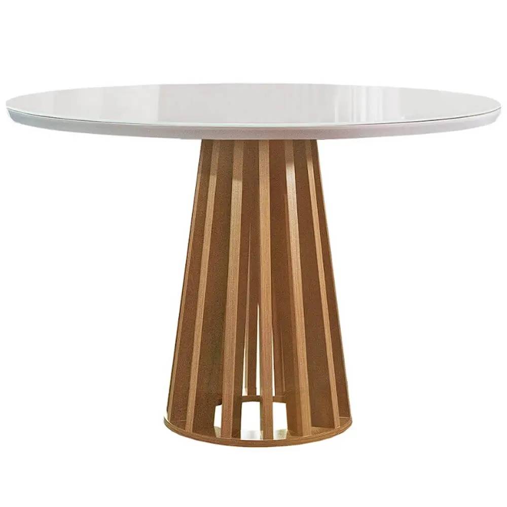 Mesa Berlim 100x100 - Cinamomo / Off White